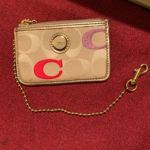 🍒Coach card holder with chain 🍇
